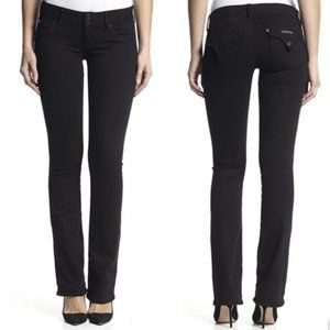 Hudson Midrise Beth Baby Bootcut Jeans Black SZ 28